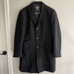 H&M Men’s Black Long Topcoat